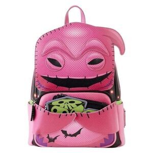 Loungefly Disney Nightmare Christmas Oogie Boogie Neon Pink NYCC Backpack